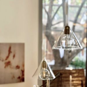 גוף תאורה מזכוכית קריסטל | Glass Light object